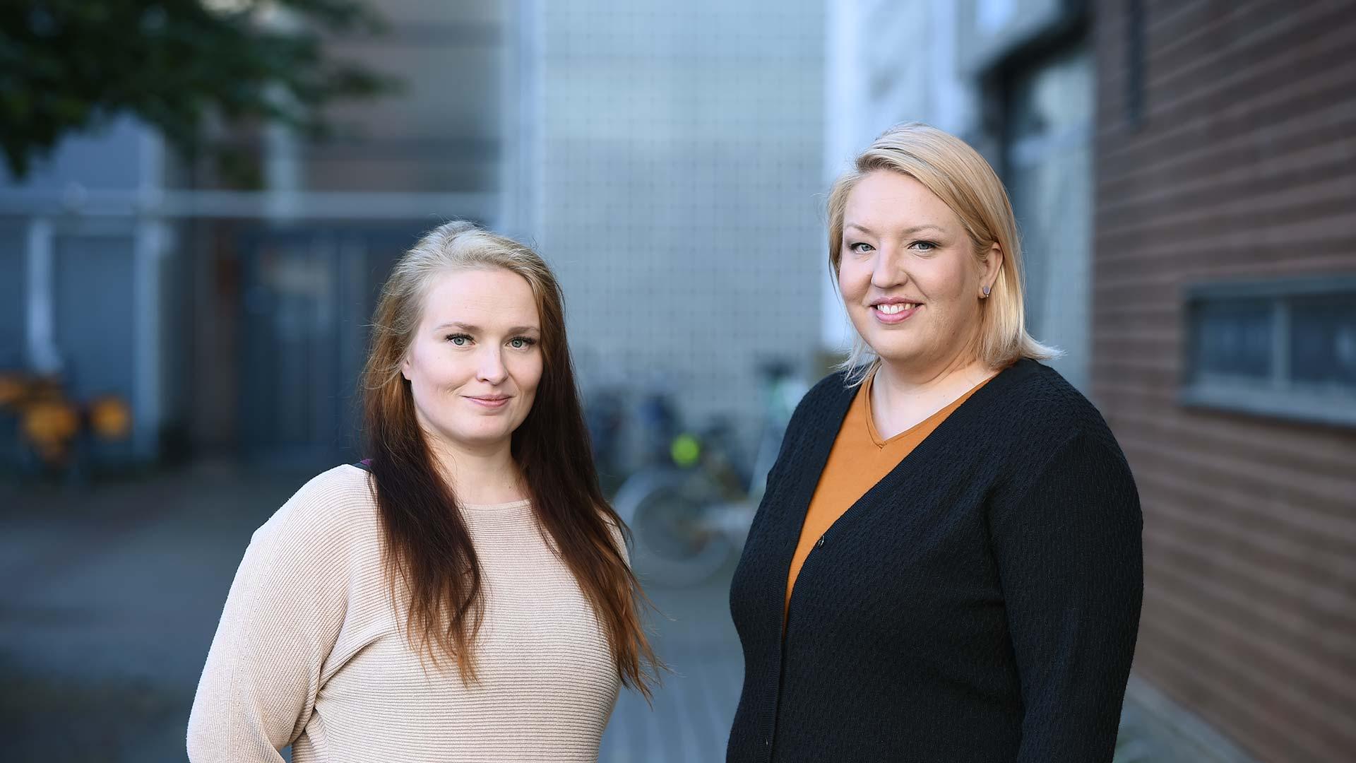 Työnjohtaja Enna Ruonala & laatupäällikkö Hanna-Kaisa Vesa